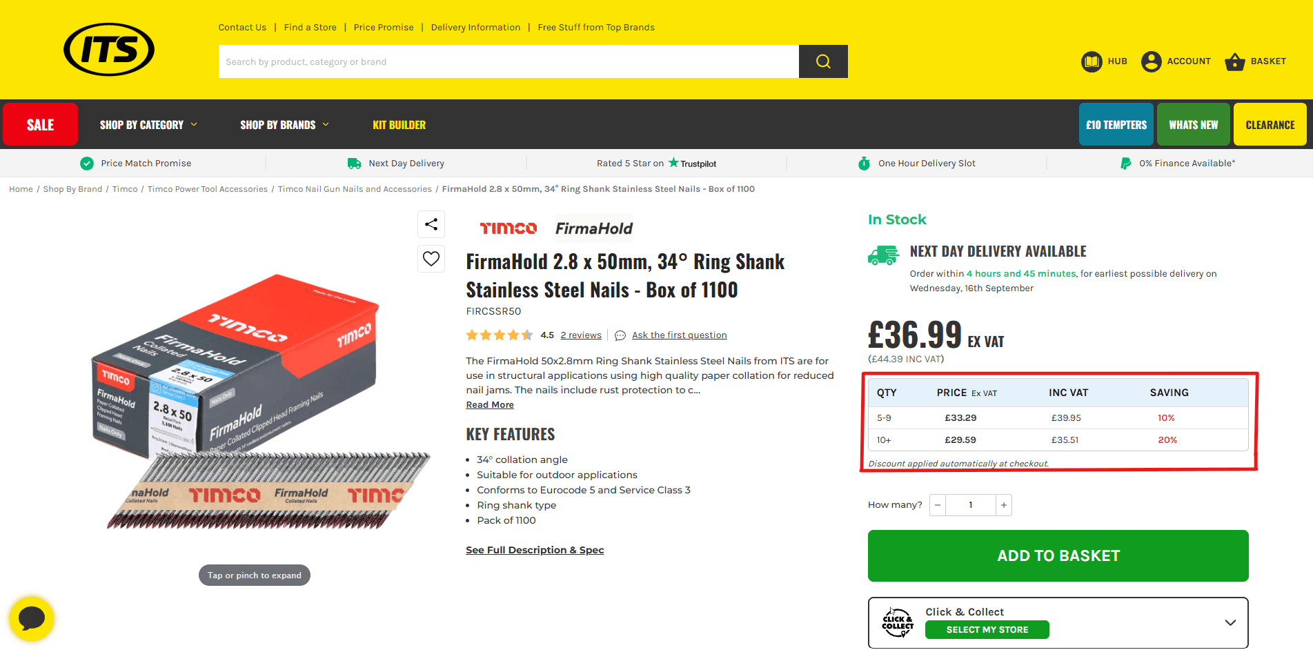 ITS Bulk Pricing